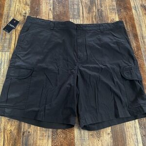 Chaps Mens Shorts Cotton Ripstop Cargo Black Casual Outdoor Utility Size 48